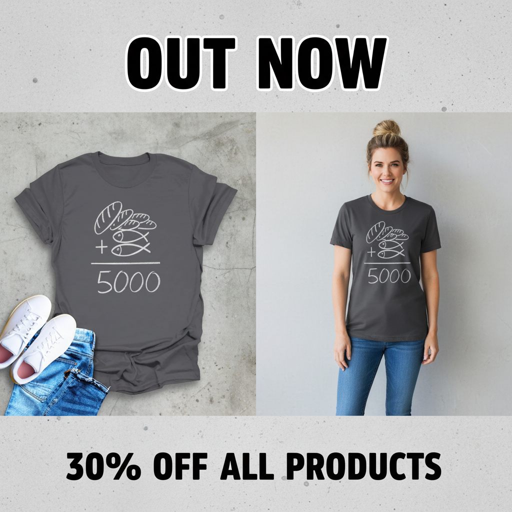 Loaves and Fishes Miracle T-Shirt_pet_companion