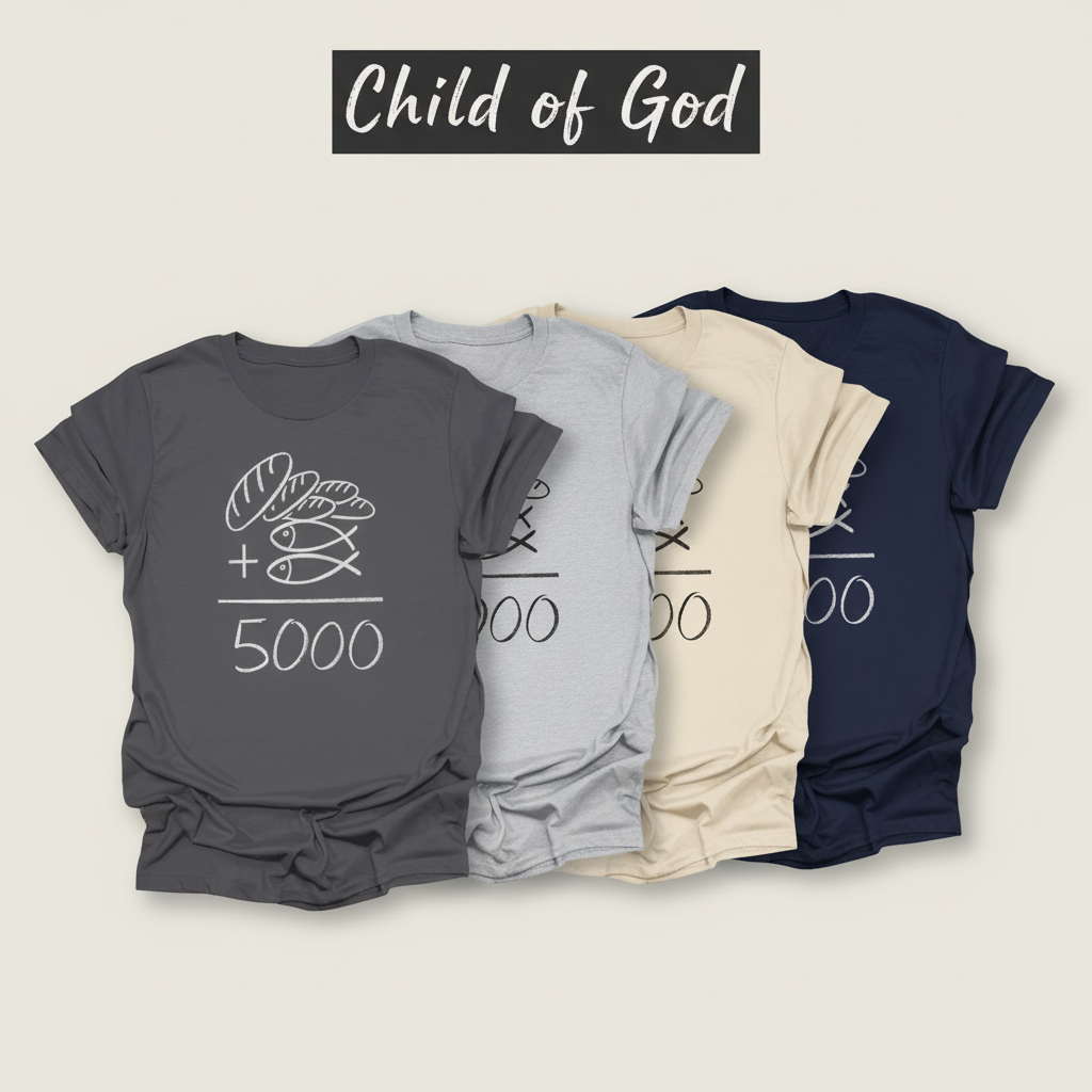 Loaves and Fishes Miracle T-Shirt_quad_showcase