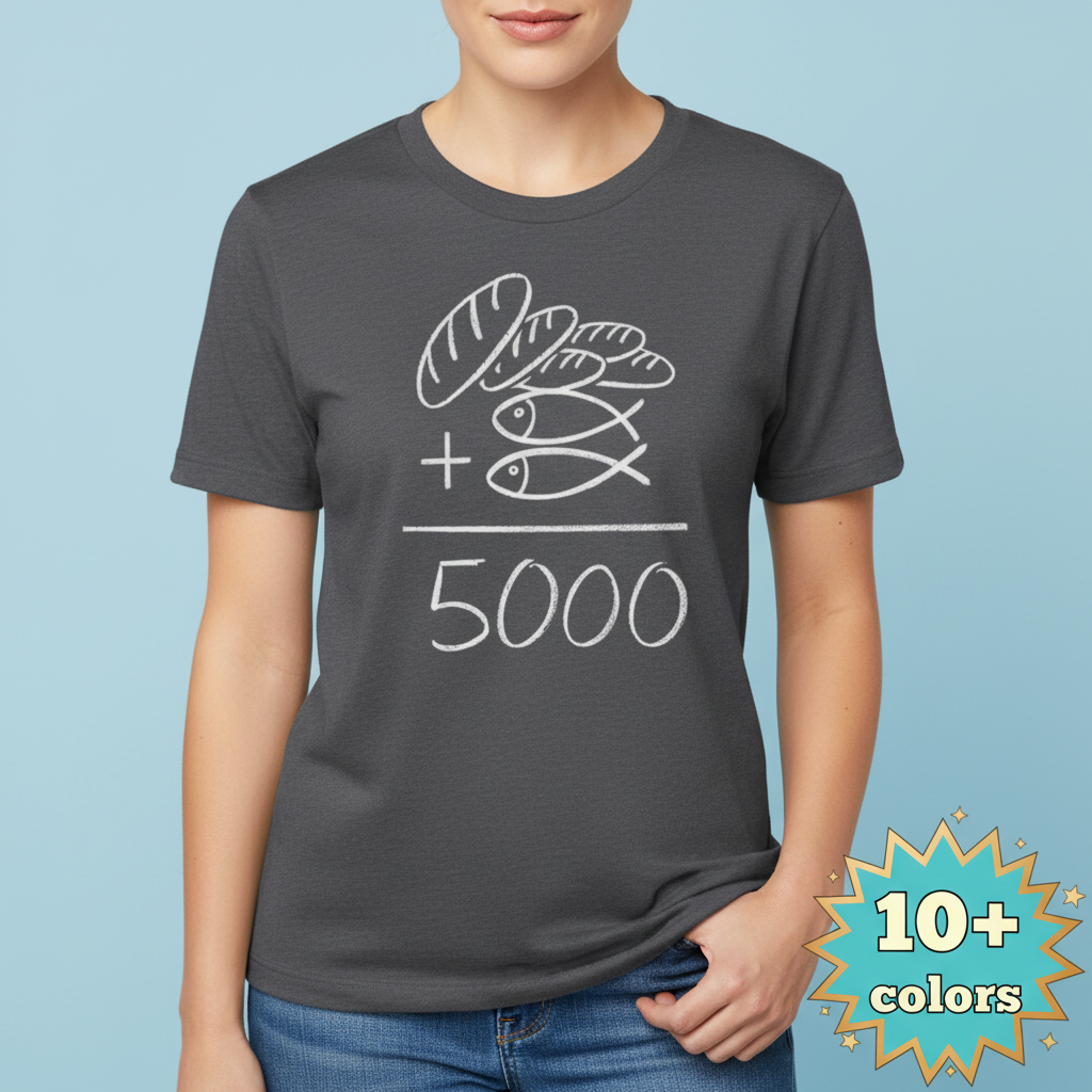 Loaves and Fishes Miracle T-Shirt_badge