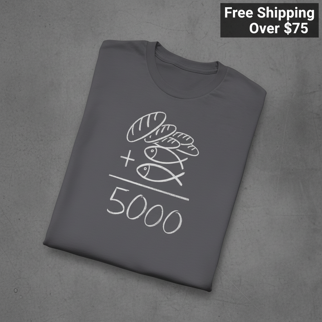 Loaves and Fishes Miracle T-Shirt_fold_tilt