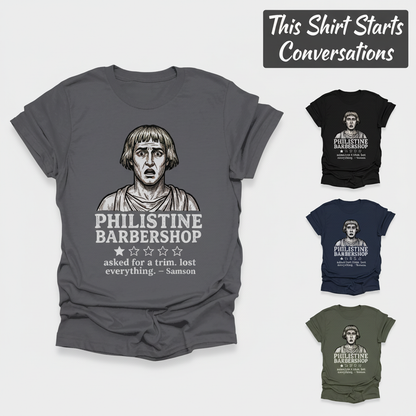Philistine Barbershop T-Shirt_color_grid