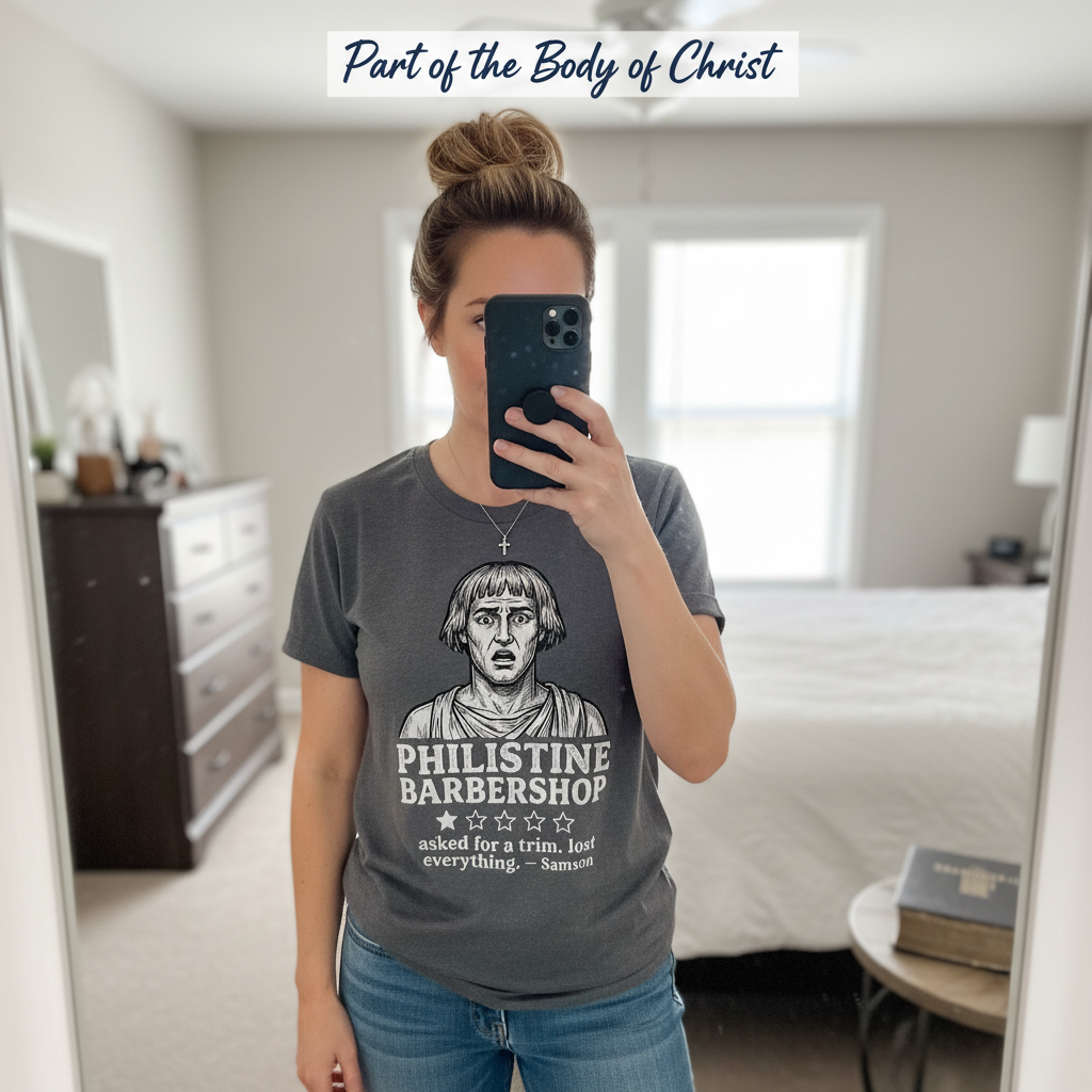 Philistine Barbershop T-Shirt_mirror_selfie