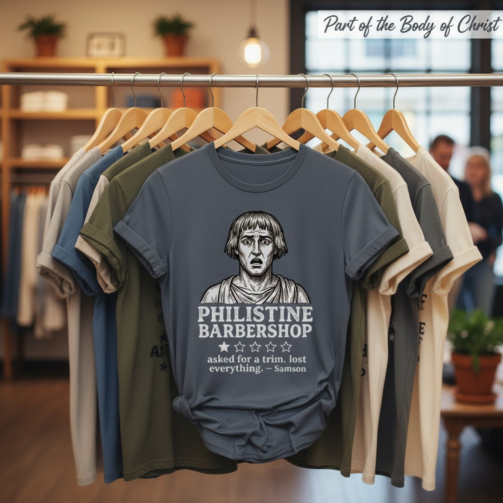 Philistine Barbershop T-Shirt_boutique_rack