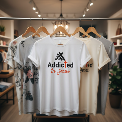 Addicted to Jesus T-Shirt_boutique_rack