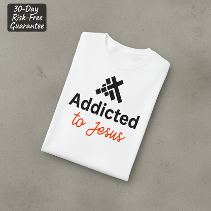 Addicted to Jesus T-Shirt_fold_tilt
