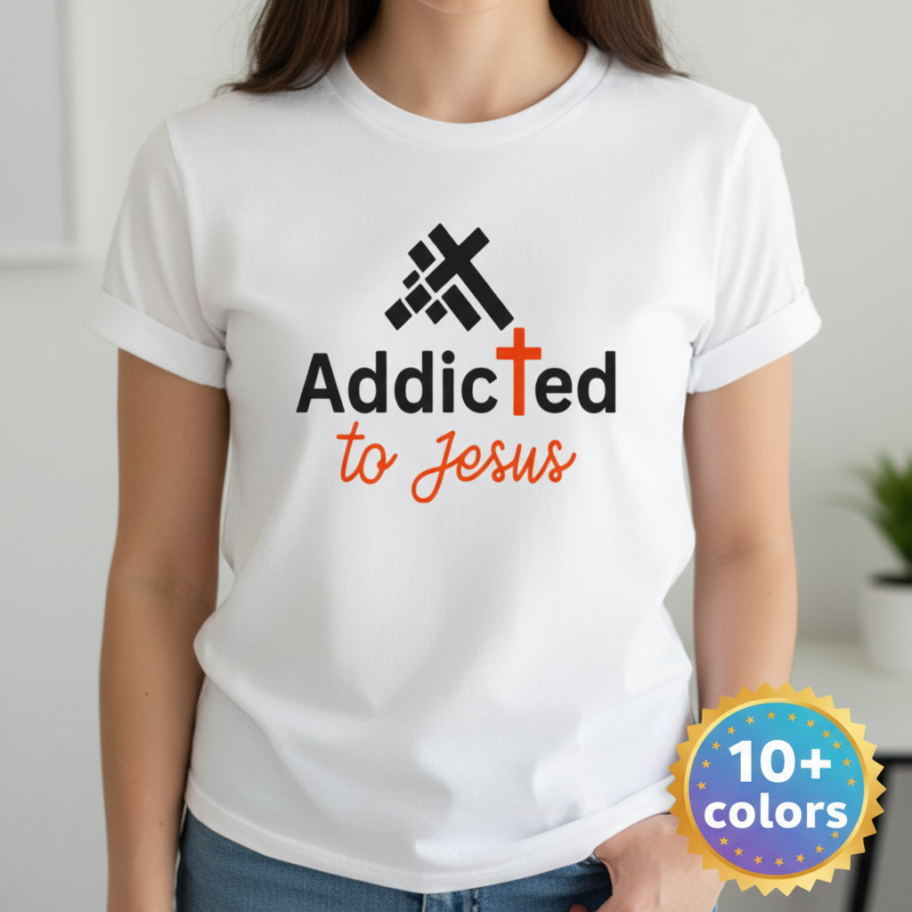 Addicted to Jesus T-Shirt_badge