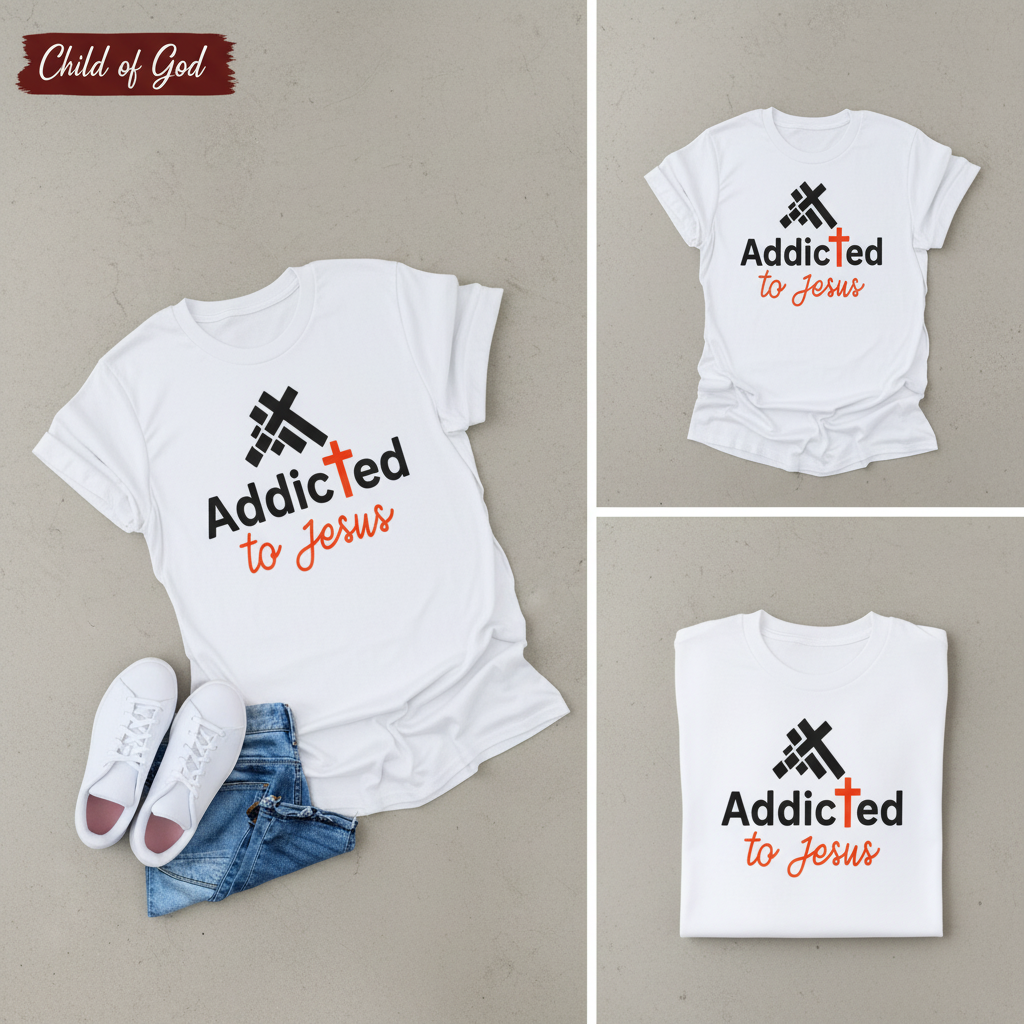 Addicted to Jesus T-Shirt_triple_showcase