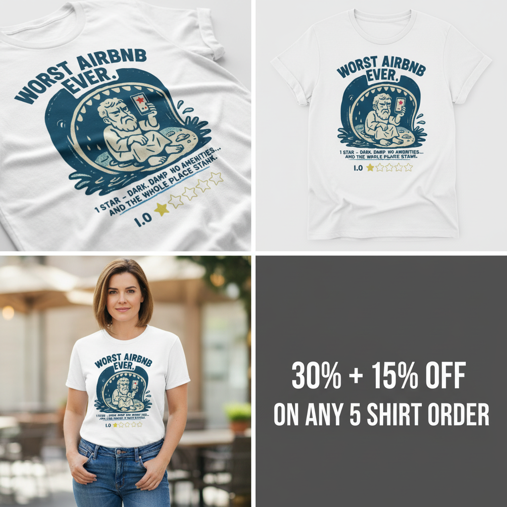 Worst Airbnb Ever T-Shirt_4_panel