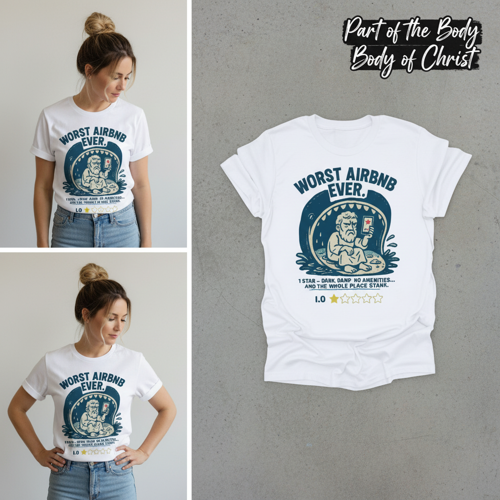 Worst Airbnb Ever T-Shirt_3_panel