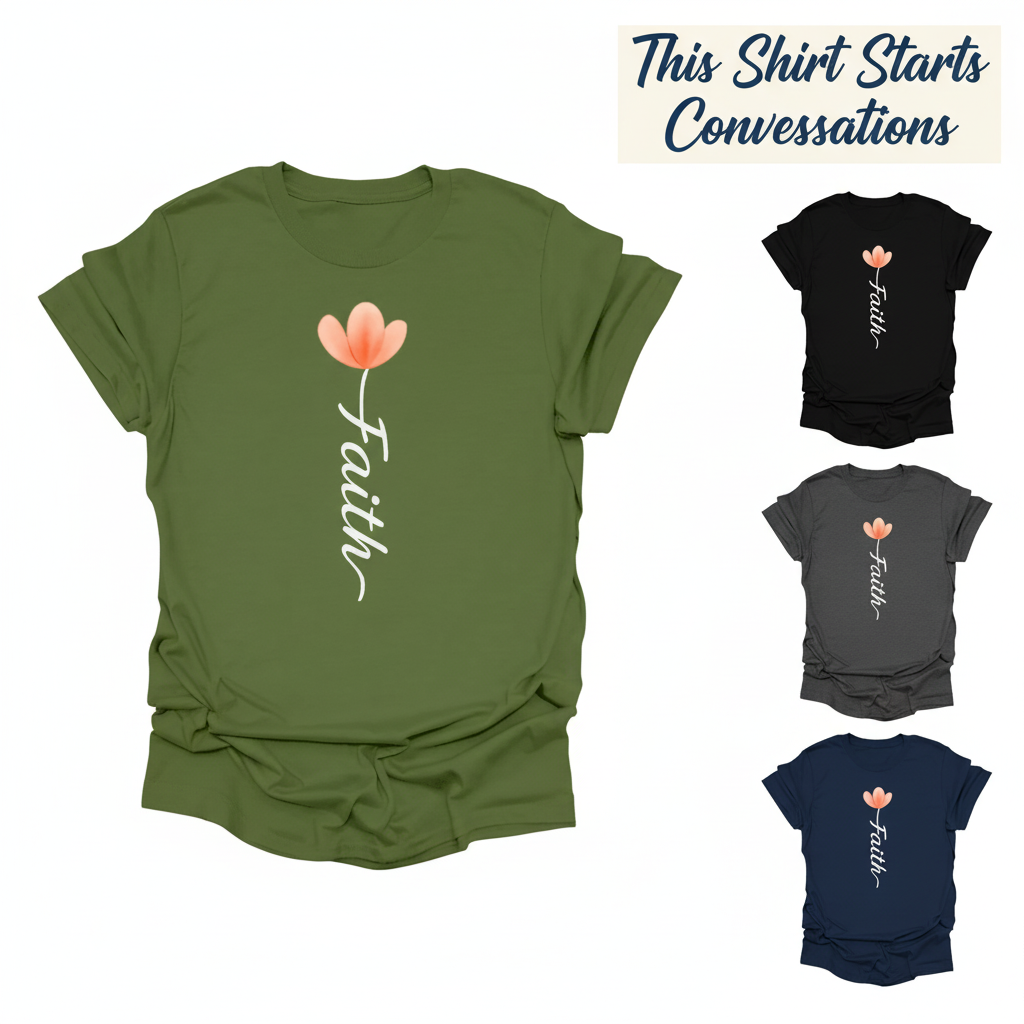 Faith Blossom T-Shirt_color_grid