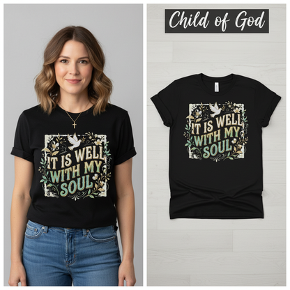 It Is Well With My Soul T-Shirt_model_flat
