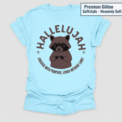 Hallelujah Raccoon T-Shirt_clean