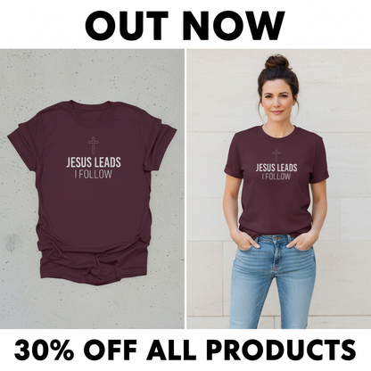Jesus Leads I Follow T-Shirt_pet_companion