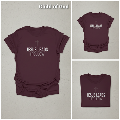 Jesus Leads I Follow T-Shirt_triple_showcase