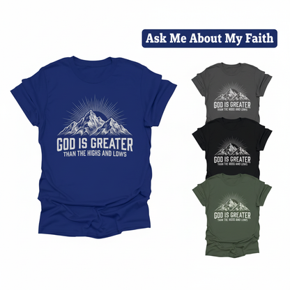 God Is Greater T-Shirt_color_grid
