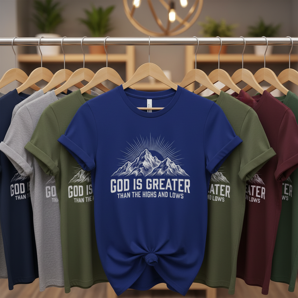 God Is Greater T-Shirt_boutique_rack