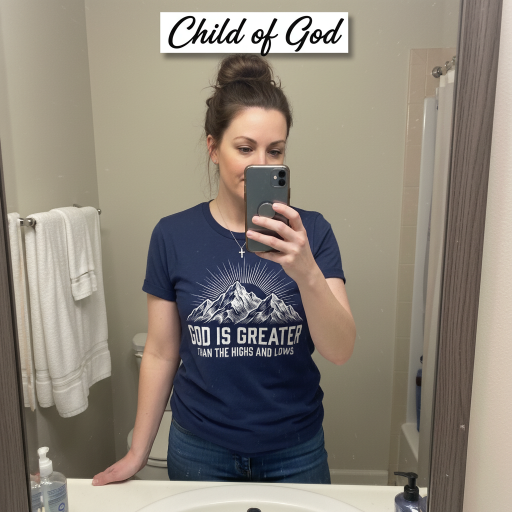 God Is Greater T-Shirt_mirror_selfie