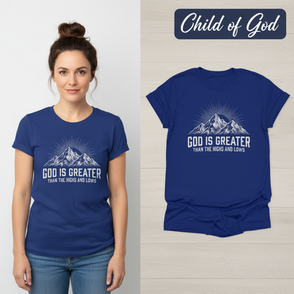 God Is Greater T-Shirt_model_flat