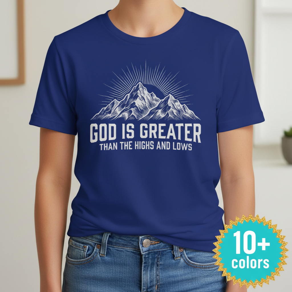 God Is Greater T-Shirt_badge
