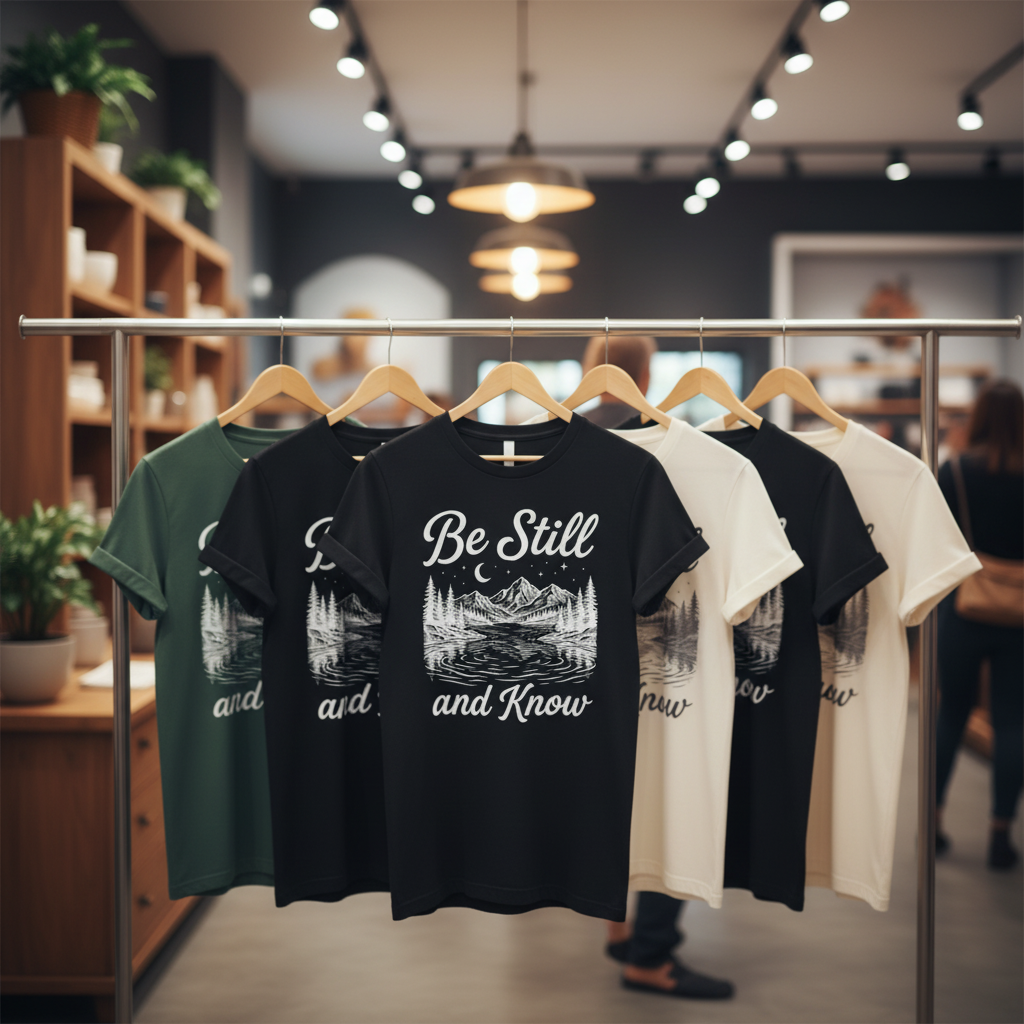 Be Still and Know T-Shirt_boutique_rack