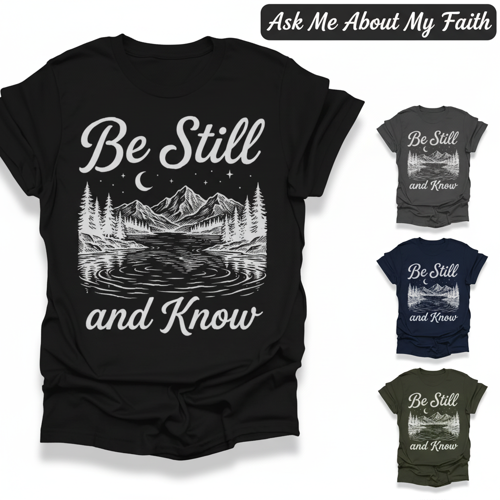 Be Still and Know T-Shirt_color_grid