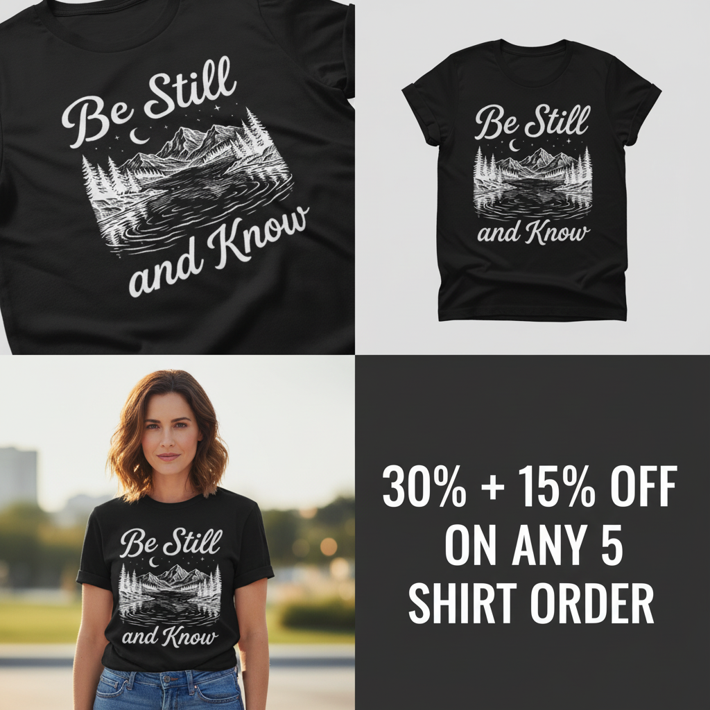 Be Still and Know T-Shirt_4_panel