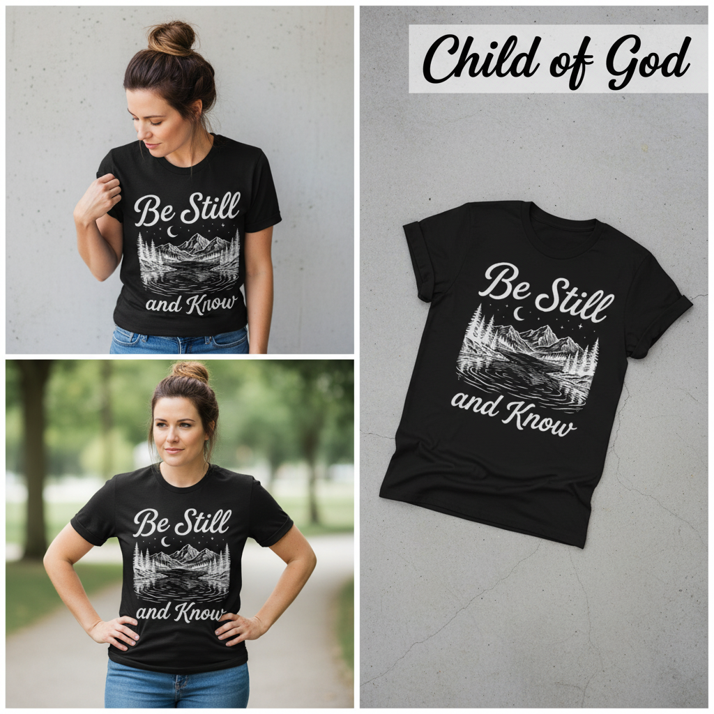 Be Still and Know T-Shirt_3_panel