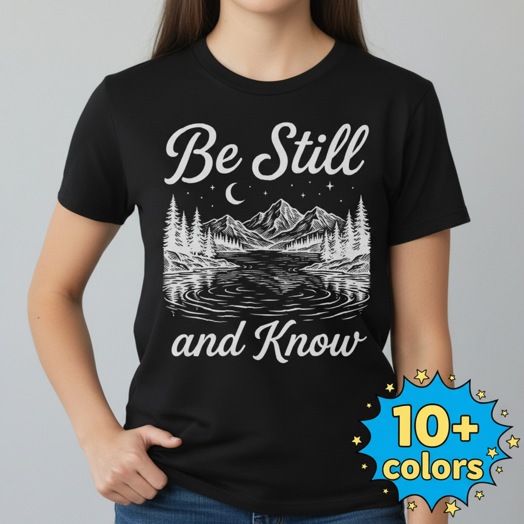 Be Still and Know T-Shirt_badge