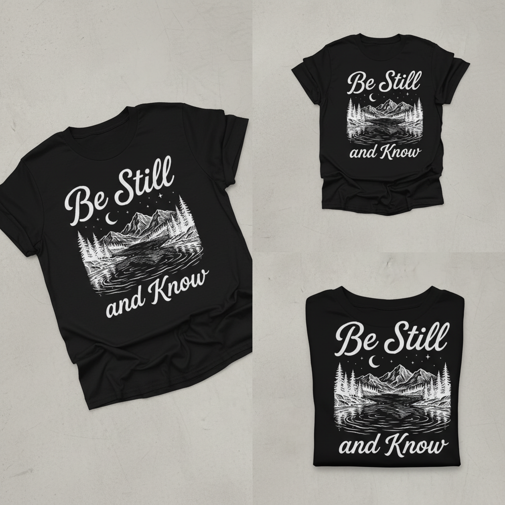 Be Still and Know T-Shirt_triple_showcase