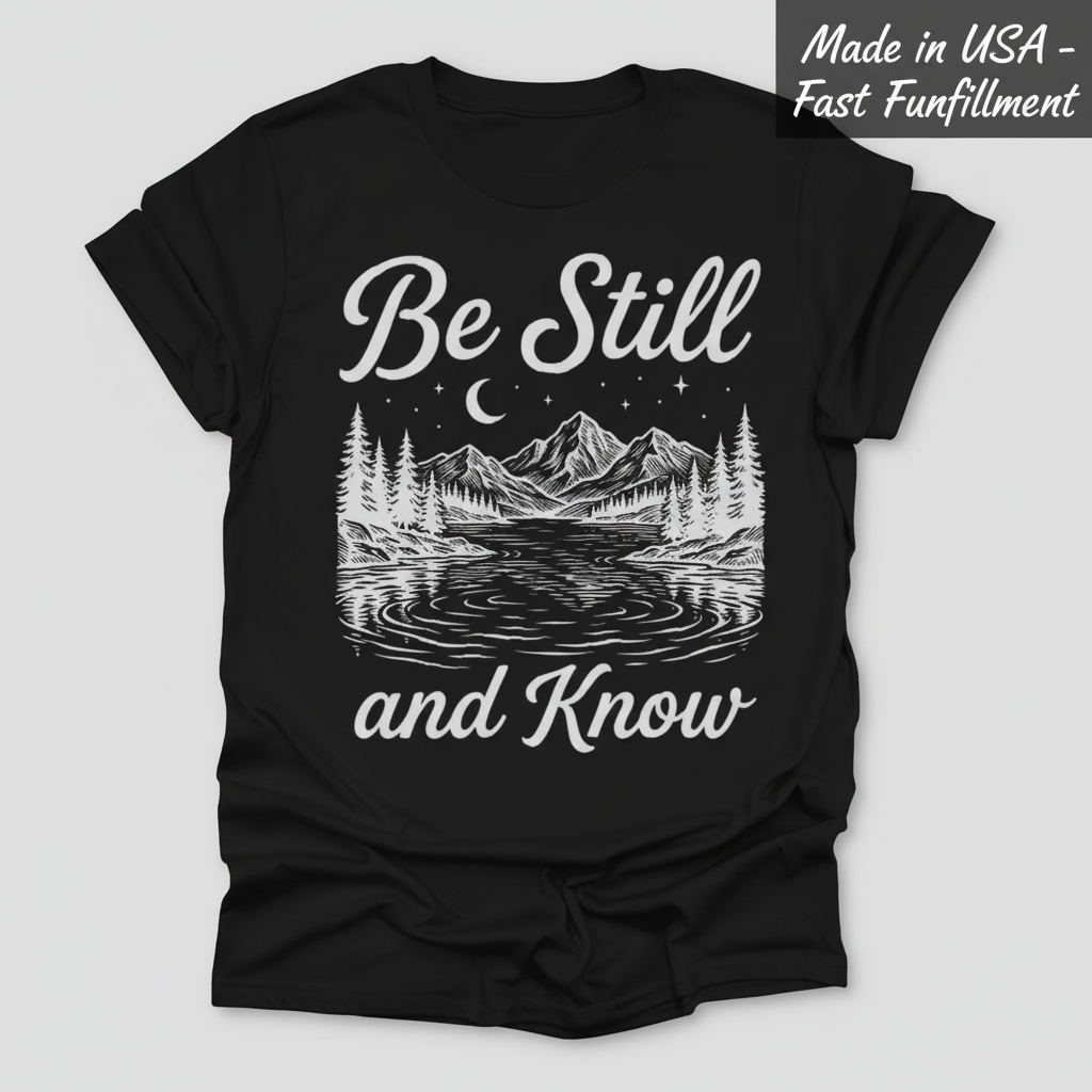 Be Still and Know T-Shirt_clean