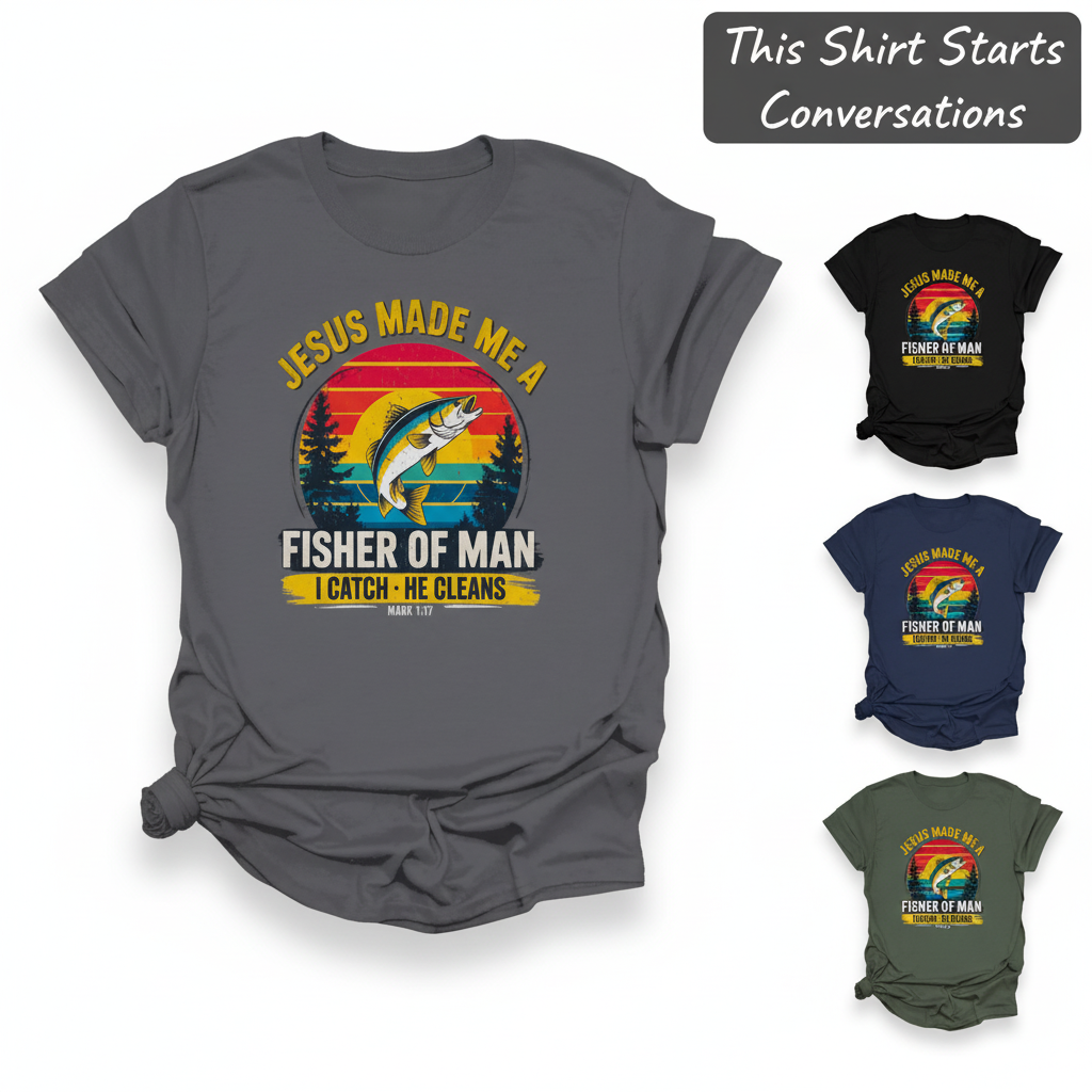 Fisher of Man T-Shirt_color_grid