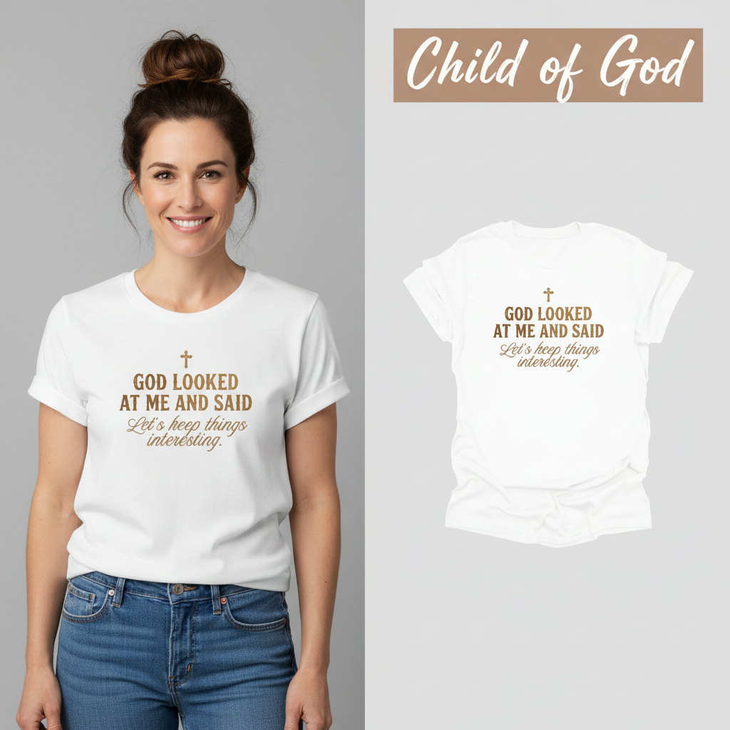 Keep Things Interesting T-Shirt_model_flat