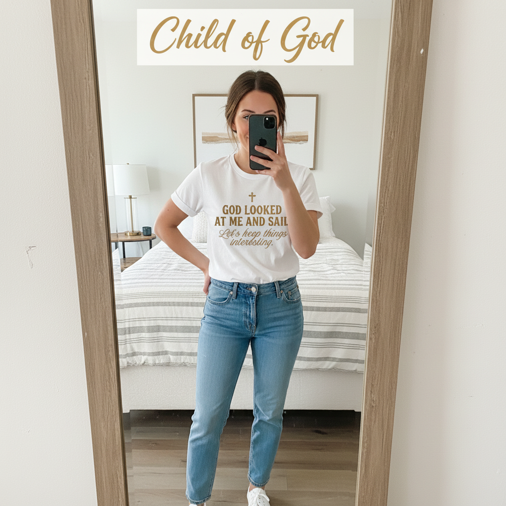 Keep Things Interesting T-Shirt_mirror_selfie