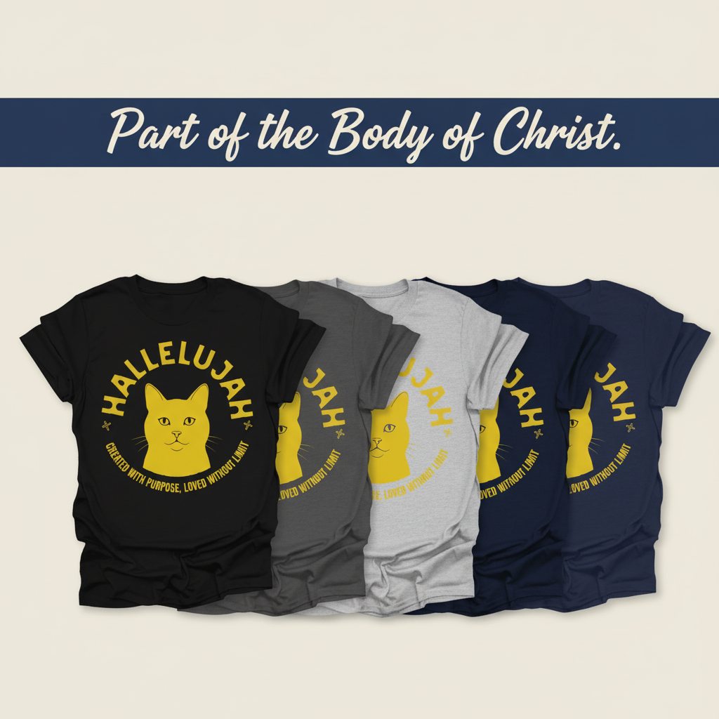 Hallelujah Cat T-Shirt_quad_showcase