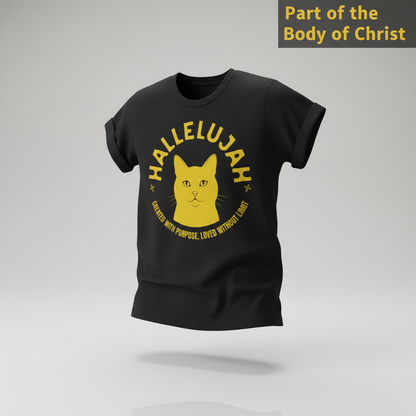 Hallelujah Cat T-Shirt_3d_float