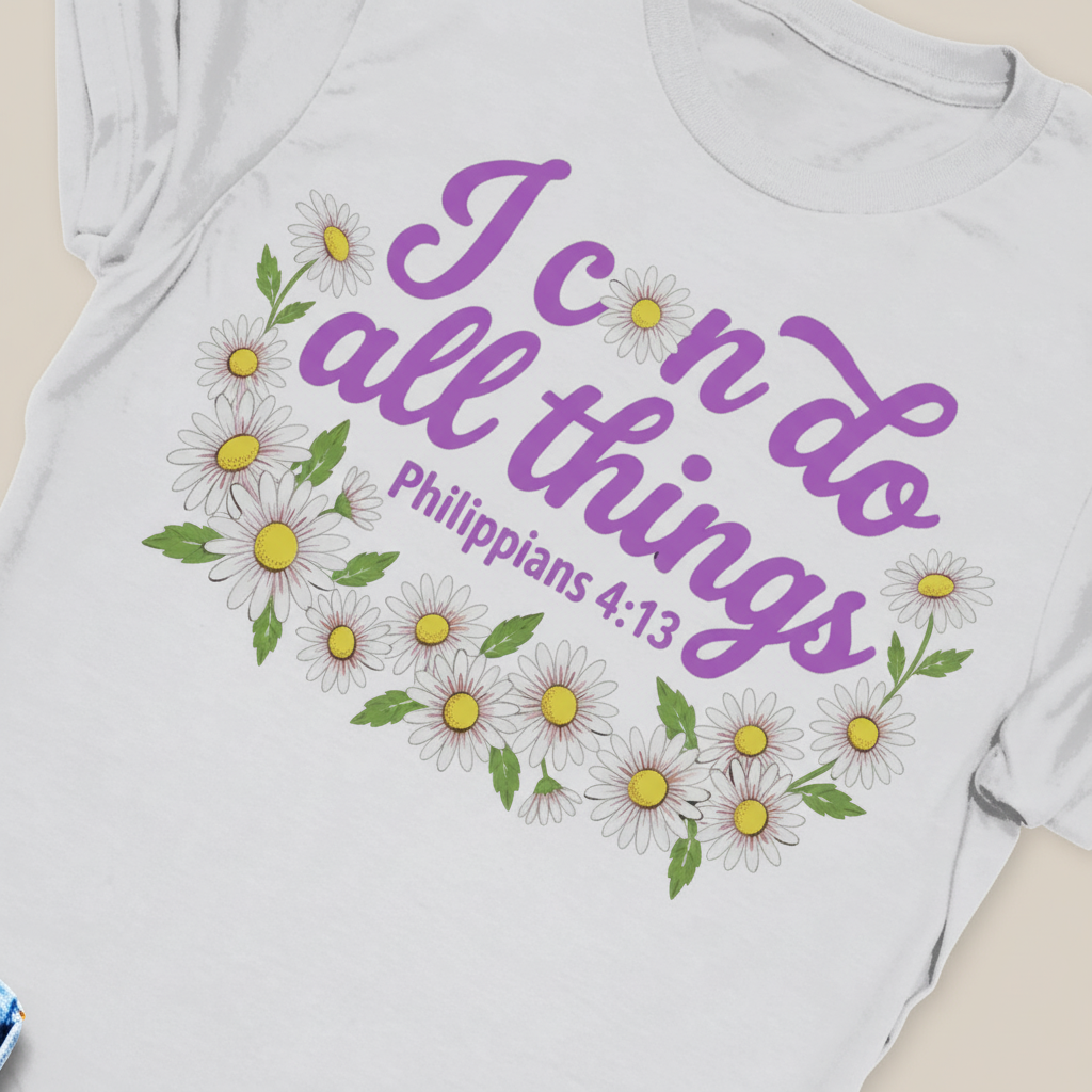 I Can Do All Things Daisy T-Shirt_extreme_za