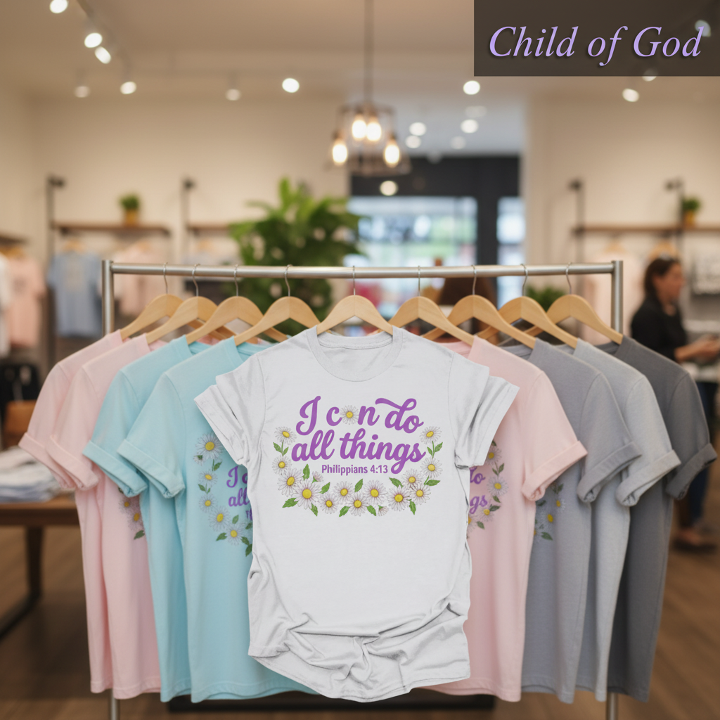 I Can Do All Things Daisy T-Shirt_boutique_rack