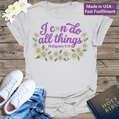 I Can Do All Things Daisy T-Shirt_clean