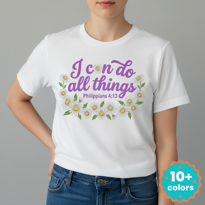 I Can Do All Things Daisy T-Shirt_badge