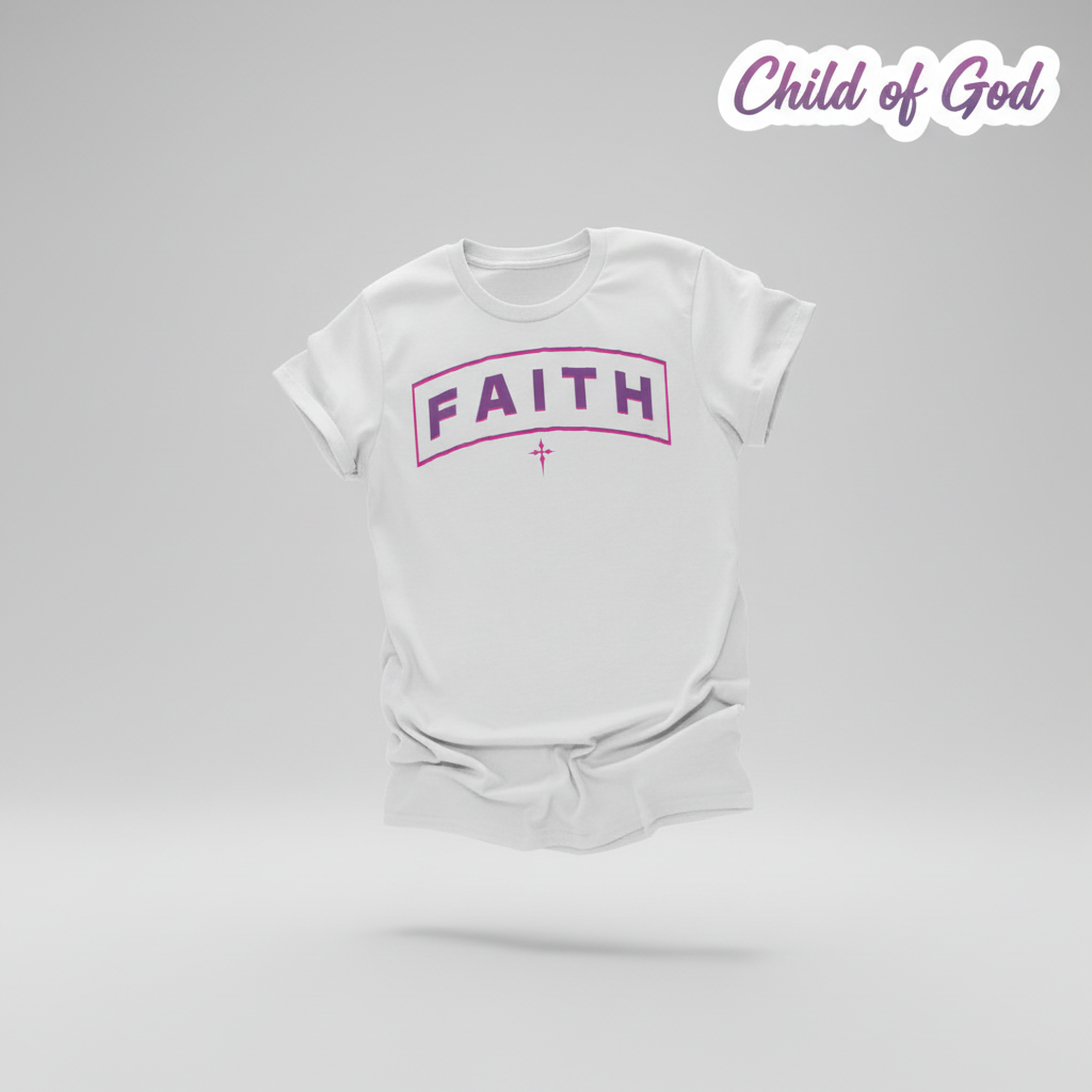 Bold FAITH Arch T-Shirt_3d_float