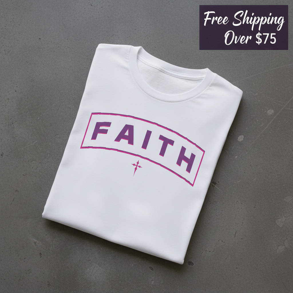 Bold FAITH Arch T-Shirt_fold_tilt