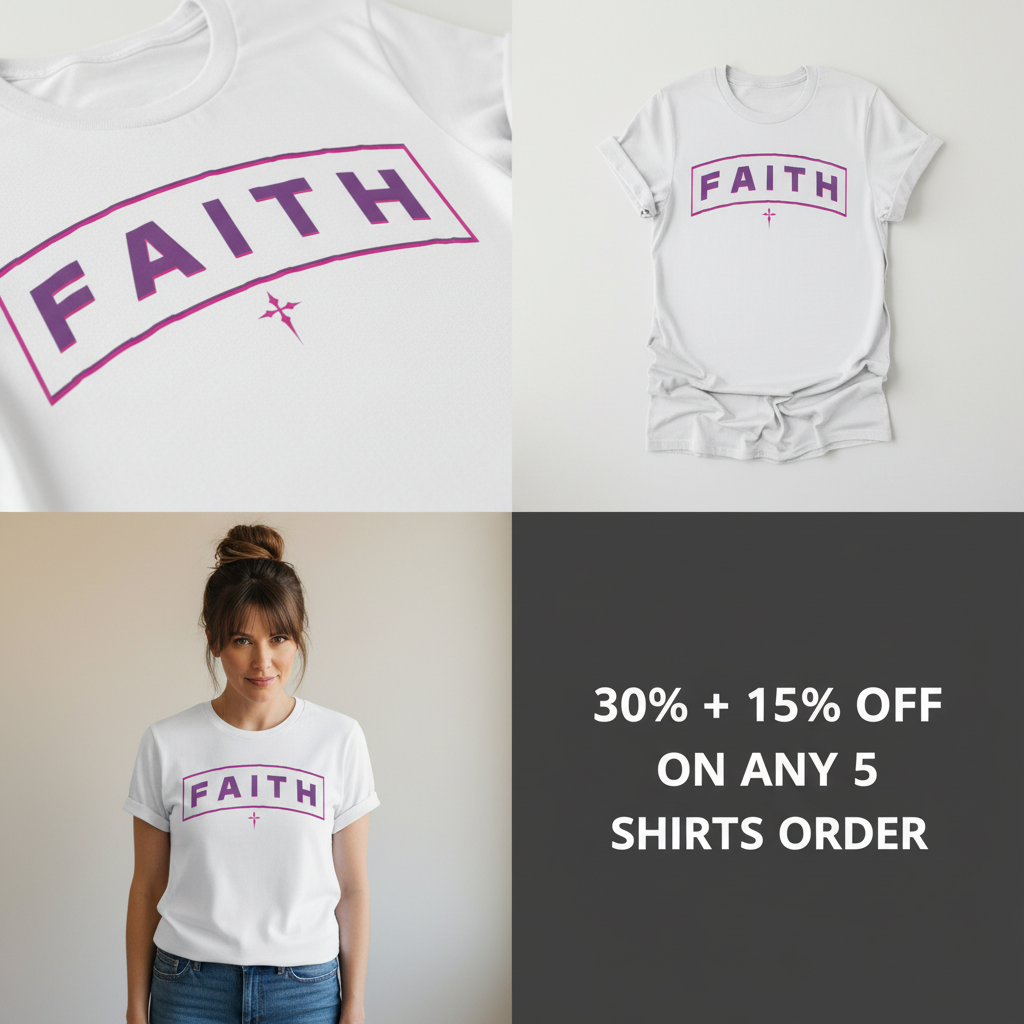 Bold FAITH Arch T-Shirt_4_panel