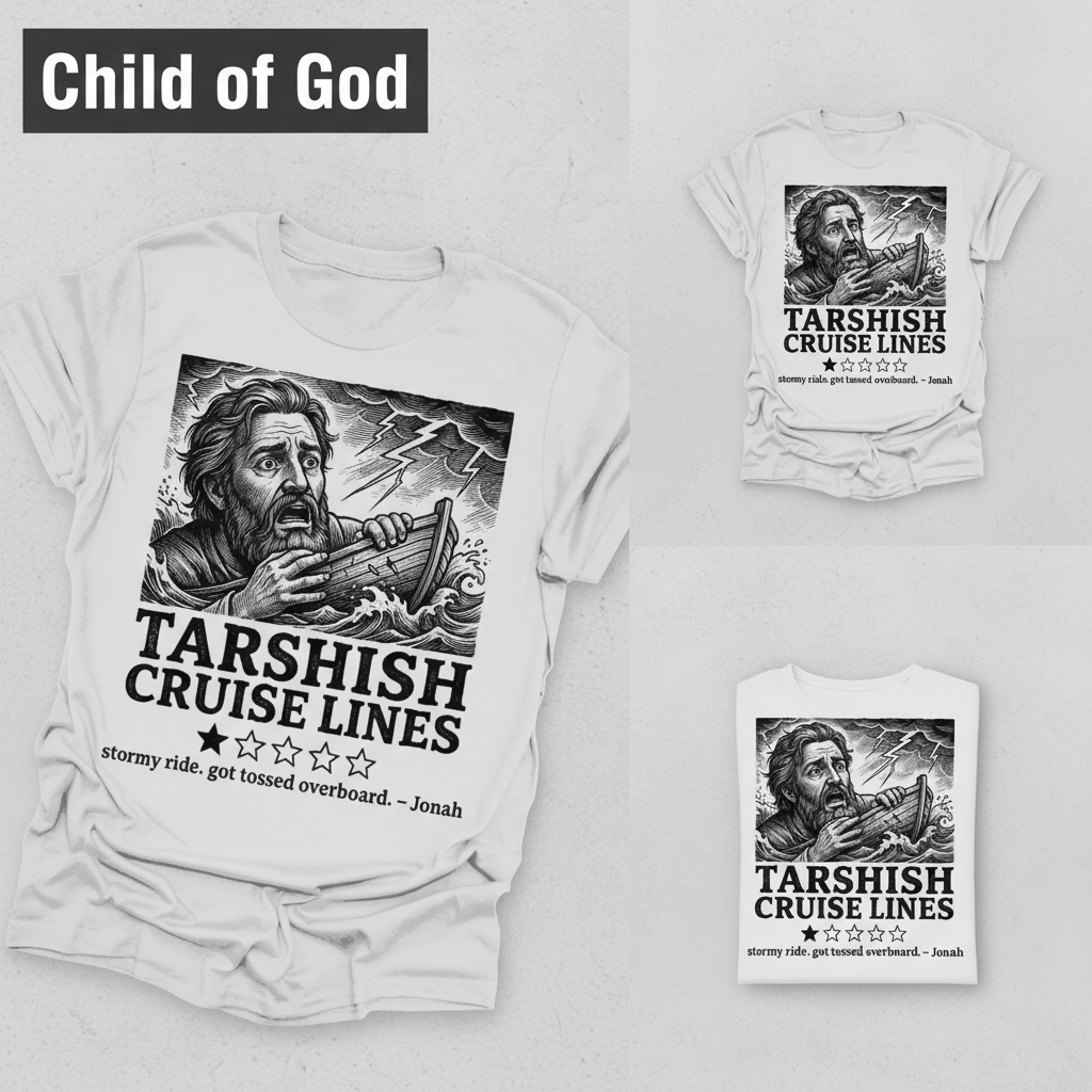 Tarshish Cruise Lines T-Shirt_triple_showcase
