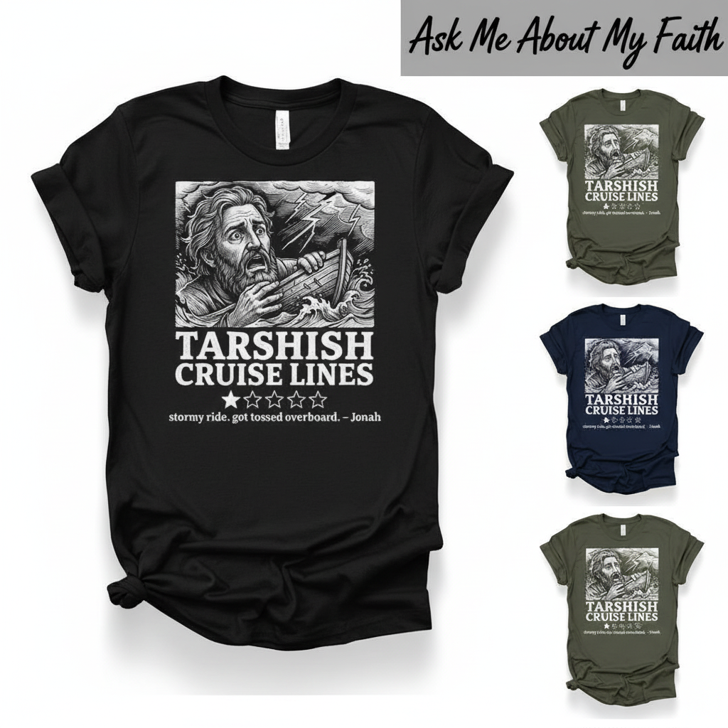 Tarshish Cruise Lines T-Shirt_color_grid