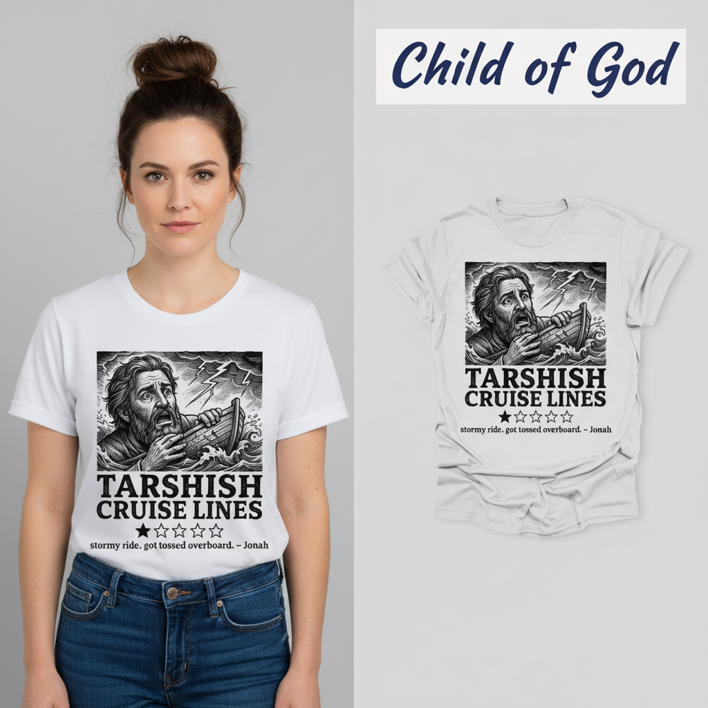 Tarshish Cruise Lines T-Shirt_model_flat