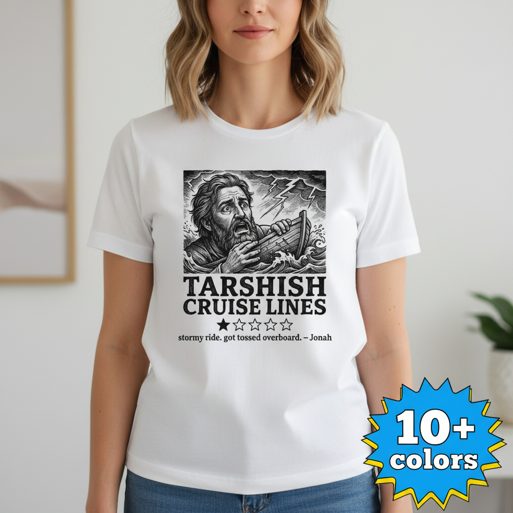 Tarshish Cruise Lines T-Shirt_badge