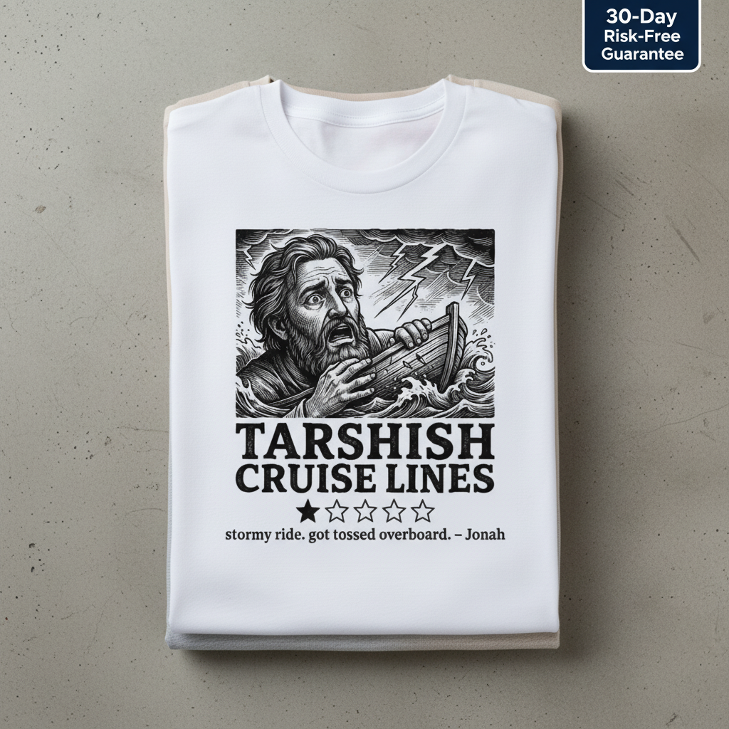 Tarshish Cruise Lines T-Shirt_stacked_flatlay