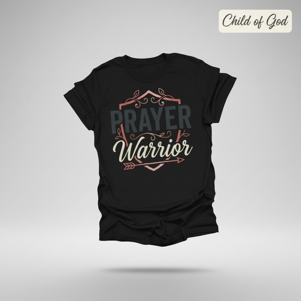 Prayer Warrior T-Shirt_3d_float