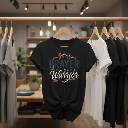 Prayer Warrior T-Shirt_boutique_rack