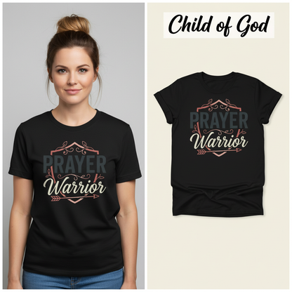 Prayer Warrior T-Shirt_model_flat